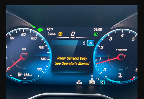 “Radar sensor dirty, See owner’s manual” What does it really mean in a Mercedes?